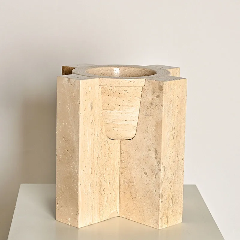 Vintage travertine stone home décor